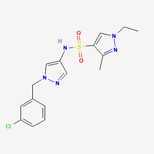 N-[1-(3-chlorobenzyl)-1H-pyrazol-4-yl]-1-ethyl-3-methyl-1H-pyrazole-4-sulfonamide