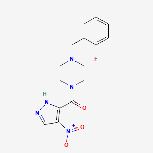 [4-(2-FLUOROBENZYL)PIPERAZINO](4-NITRO-1H-PYRAZOL-3-YL)METHANONE