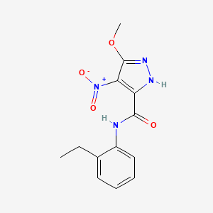 N-(2-ethylphenyl)-3-methoxy-4-nitro-1H-pyrazole-5-carboxamide