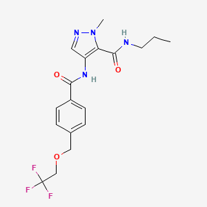 1-methyl-N-propyl-4-({4-[(2,2,2-trifluoroethoxy)methyl]benzoyl}amino)-1H-pyrazole-5-carboxamide