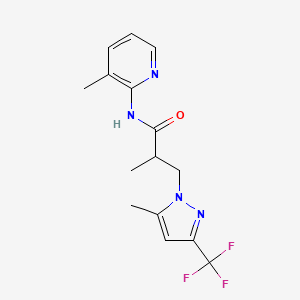 2-METHYL-N-(3-METHYL-2-PYRIDYL)-3-[5-METHYL-3-(TRIFLUOROMETHYL)-1H-PYRAZOL-1-YL]PROPANAMIDE