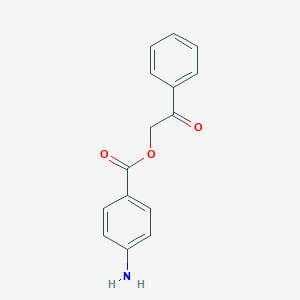 molecular formula C15H13NO3 B435884 2-Oxo-2-phenylethyl 4-aminobenzoate CAS No. 107692-58-0