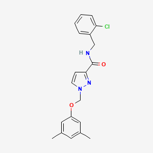 N-(2-chlorobenzyl)-1-[(3,5-dimethylphenoxy)methyl]-1H-pyrazole-3-carboxamide