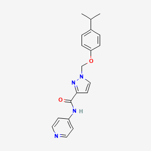 1-[(4-ISOPROPYLPHENOXY)METHYL]-N-(4-PYRIDYL)-1H-PYRAZOLE-3-CARBOXAMIDE