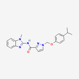 1-[(4-ISOPROPYLPHENOXY)METHYL]-N-(1-METHYL-1H-1,3-BENZIMIDAZOL-2-YL)-1H-PYRAZOLE-3-CARBOXAMIDE