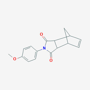 molecular formula C16H15NO3 B435895 2-(4-methoxyphenyl)-3a,4,7,7a-tetrahydro-1H-4,7-methanoisoindole-1,3(2H)-dione CAS No. 19077-64-6