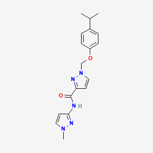 1-[(4-isopropylphenoxy)methyl]-N-(1-methyl-1H-pyrazol-3-yl)-1H-pyrazole-3-carboxamide