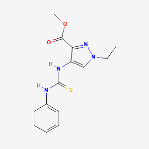 METHYL 4-[(ANILINOCARBOTHIOYL)AMINO]-1-ETHYL-1H-PYRAZOLE-3-CARBOXYLATE