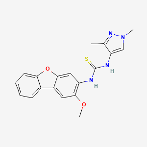 N-(1,3-dimethyl-1H-pyrazol-4-yl)-N'-(2-methoxydibenzo[b,d]furan-3-yl)thiourea