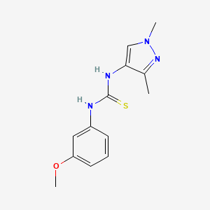 N-(1,3-dimethyl-1H-pyrazol-4-yl)-N'-(3-methoxyphenyl)thiourea