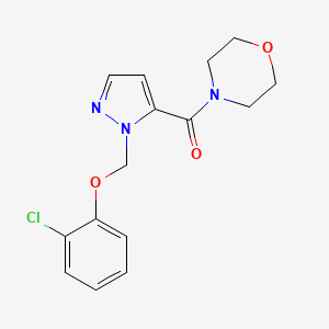 {1-[(2-CHLOROPHENOXY)METHYL]-1H-PYRAZOL-5-YL}(MORPHOLINO)METHANONE