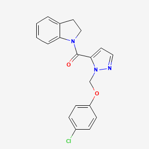 1-({1-[(4-chlorophenoxy)methyl]-1H-pyrazol-5-yl}carbonyl)indoline