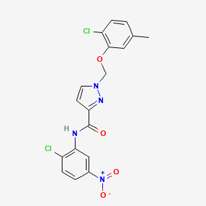 1-[(2-chloro-5-methylphenoxy)methyl]-N-(2-chloro-5-nitrophenyl)-1H-pyrazole-3-carboxamide