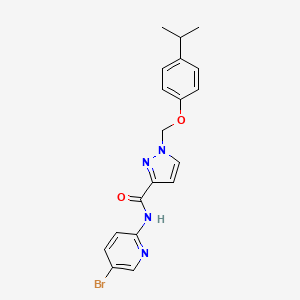 N-(5-BROMO-2-PYRIDYL)-1-[(4-ISOPROPYLPHENOXY)METHYL]-1H-PYRAZOLE-3-CARBOXAMIDE