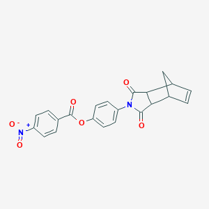 4-(3,5-Dioxo-4-azatricyclo[5.2.1.0~2,6~]dec-8-en-4-yl)phenyl 4-nitrobenzoate