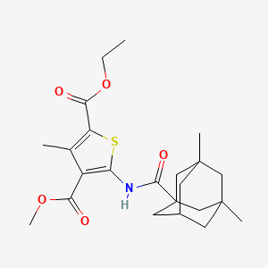 2-ethyl 4-methyl 5-{[(3,5-dimethyl-1-adamantyl)carbonyl]amino}-3-methyl-2,4-thiophenedicarboxylate