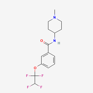 N-(1-methylpiperidin-4-yl)-3-(1,1,2,2-tetrafluoroethoxy)benzamide