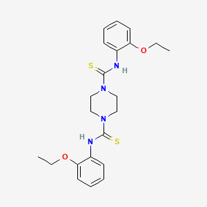 N,N-BIS(2-ETHOXYPHENYL)TETRAHYDRO-1,4-PYRAZINEDICARBOTHIOAMIDE