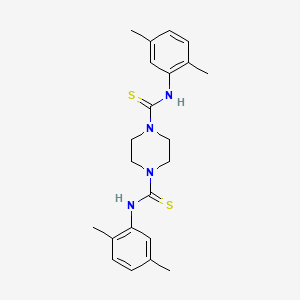 N,N-BIS(2,5-DIMETHYLPHENYL)TETRAHYDRO-1,4-PYRAZINEDICARBOTHIOAMIDE