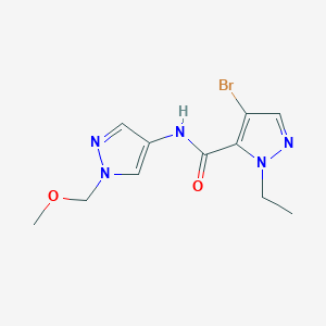 4-BROMO-1-ETHYL-N~5~-[1-(METHOXYMETHYL)-1H-PYRAZOL-4-YL]-1H-PYRAZOLE-5-CARBOXAMIDE