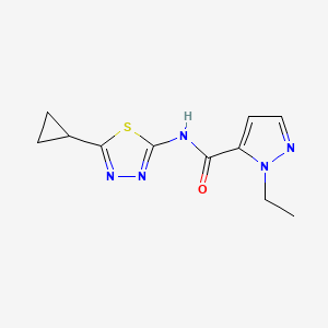 N~5~-(5-CYCLOPROPYL-1,3,4-THIADIAZOL-2-YL)-1-ETHYL-1H-PYRAZOLE-5-CARBOXAMIDE