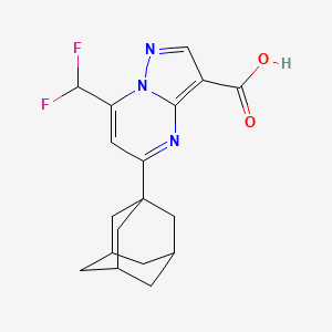 5-(1-adamantyl)-7-(difluoromethyl)pyrazolo[1,5-a]pyrimidine-3-carboxylic acid