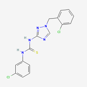 N-[1-(2-chlorobenzyl)-1H-1,2,4-triazol-3-yl]-N'-(3-chlorophenyl)thiourea