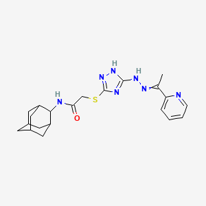 N-2-adamantyl-2-[(5-{2-[1-(2-pyridinyl)ethylidene]hydrazino}-4H-1,2,4-triazol-3-yl)thio]acetamide