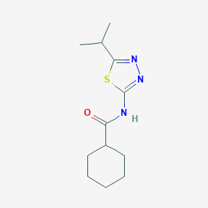 molecular formula C12H19N3OS B435936 N-(5-isopropyl-1,3,4-thiadiazol-2-yl)cyclohexanecarboxamide CAS No. 353467-82-0