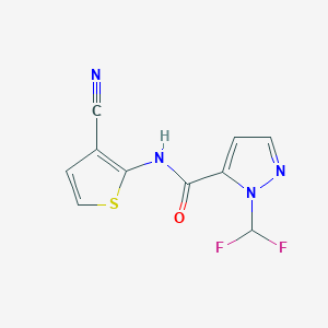 N-(3-cyano-2-thienyl)-1-(difluoromethyl)-1H-pyrazole-5-carboxamide