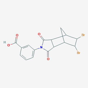 3-(5,6-dibromo-1,3-dioxooctahydro-2H-4,7-methanoisoindol-2-yl)benzoic acid