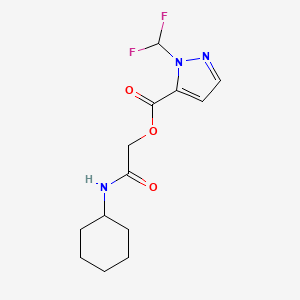 2-(cyclohexylamino)-2-oxoethyl 1-(difluoromethyl)-1H-pyrazole-5-carboxylate