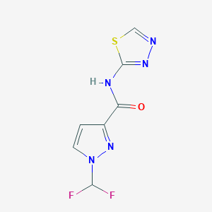 1-(difluoromethyl)-N-(1,3,4-thiadiazol-2-yl)-1H-pyrazole-3-carboxamide