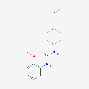 1-(2-Methoxyphenyl)-3-[4-(2-methylbutan-2-yl)cyclohexyl]thiourea