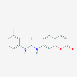 N-(4-methyl-2-oxo-2H-chromen-7-yl)-N'-(3-methylphenyl)thiourea