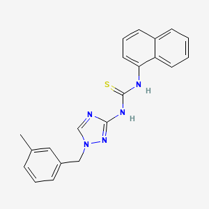 N-[1-(3-methylbenzyl)-1H-1,2,4-triazol-3-yl]-N'-1-naphthylthiourea