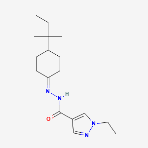 1-ETHYL-N-[4-(TERT-PENTYL)CYCLOHEXYLIDEN]-1H-PYRAZOLE-4-CARBOHYDRAZIDE