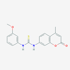 N-(3-methoxyphenyl)-N'-(4-methyl-2-oxo-2H-chromen-7-yl)thiourea