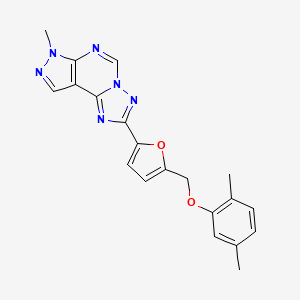 2,5-DIMETHYLPHENYL {[5-(7-METHYL-7H-PYRAZOLO[4,3-E][1,2,4]TRIAZOLO[1,5-C]PYRIMIDIN-2-YL)-2-FURYL]METHYL} ETHER