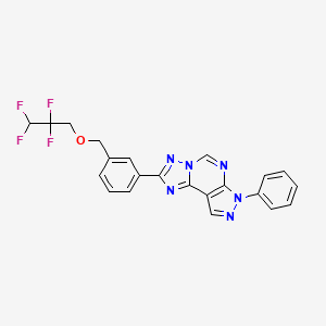 3-(7-PHENYL-7H-PYRAZOLO[4,3-E][1,2,4]TRIAZOLO[1,5-C]PYRIMIDIN-2-YL)BENZYL (2,2,3,3-TETRAFLUOROPROPYL) ETHER