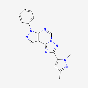 2-(1,3-dimethyl-1H-pyrazol-5-yl)-7-phenyl-7H-pyrazolo[4,3-e][1,2,4]triazolo[1,5-c]pyrimidine