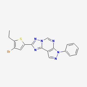 2-(4-bromo-5-ethyl-2-thienyl)-7-phenyl-7H-pyrazolo[4,3-e][1,2,4]triazolo[1,5-c]pyrimidine