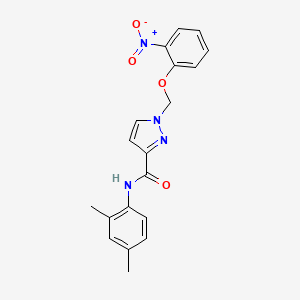 N-(2,4-dimethylphenyl)-1-[(2-nitrophenoxy)methyl]-1H-pyrazole-3-carboxamide