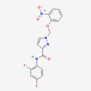 N-(2,4-difluorophenyl)-1-[(2-nitrophenoxy)methyl]-1H-pyrazole-3-carboxamide