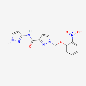 N-(1-methyl-1H-pyrazol-3-yl)-1-[(2-nitrophenoxy)methyl]-1H-pyrazole-3-carboxamide