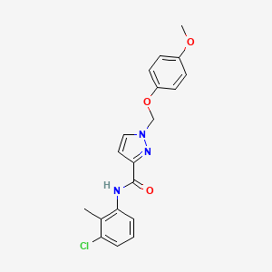 N-(3-chloro-2-methylphenyl)-1-[(4-methoxyphenoxy)methyl]-1H-pyrazole-3-carboxamide