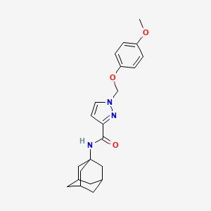 N-(1-ADAMANTYL)-1-[(4-METHOXYPHENOXY)METHYL]-1H-PYRAZOLE-3-CARBOXAMIDE