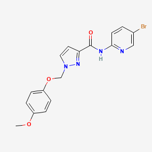 N-(5-BROMO-2-PYRIDYL)-1-[(4-METHOXYPHENOXY)METHYL]-1H-PYRAZOLE-3-CARBOXAMIDE