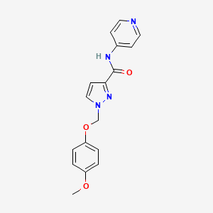 1-[(4-METHOXYPHENOXY)METHYL]-N-(4-PYRIDYL)-1H-PYRAZOLE-3-CARBOXAMIDE