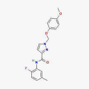 N-(2-fluoro-5-methylphenyl)-1-[(4-methoxyphenoxy)methyl]-1H-pyrazole-3-carboxamide